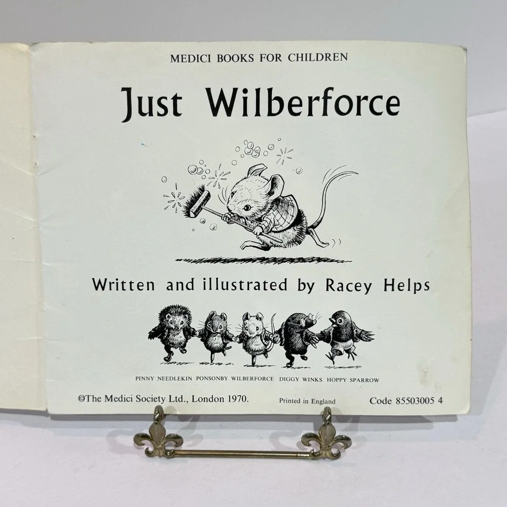 1970 Just Wilberforce by Racey‎ Helps Paperback Book Medici Society London